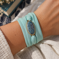 Maria Rubi Cianite — Pulseira Ajustável com Pedra Natural