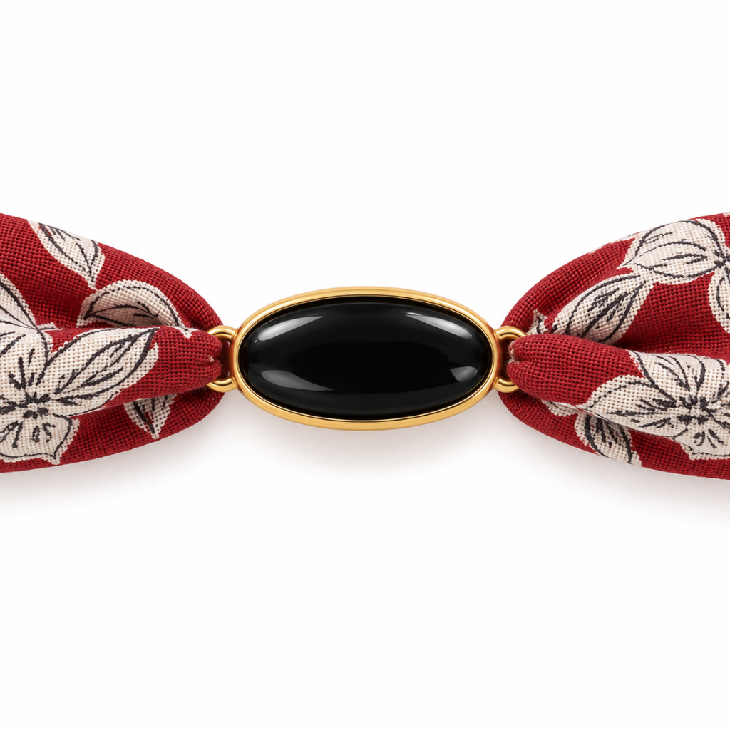 Maria Obsidiana — Pulseira Ajustável com Pedra Natural